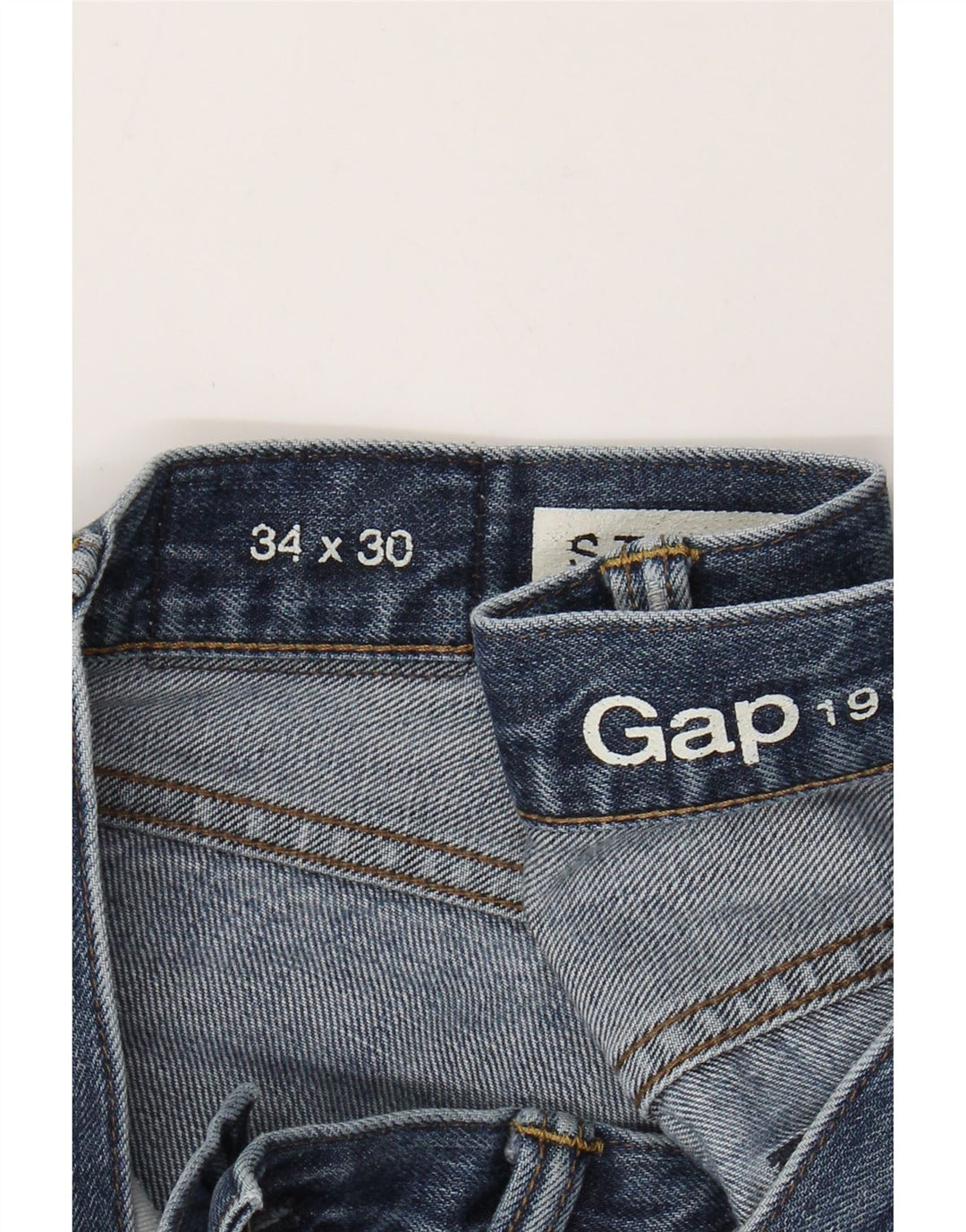Джинсы мужские прямые Gap W34 L30 синие, хлопок