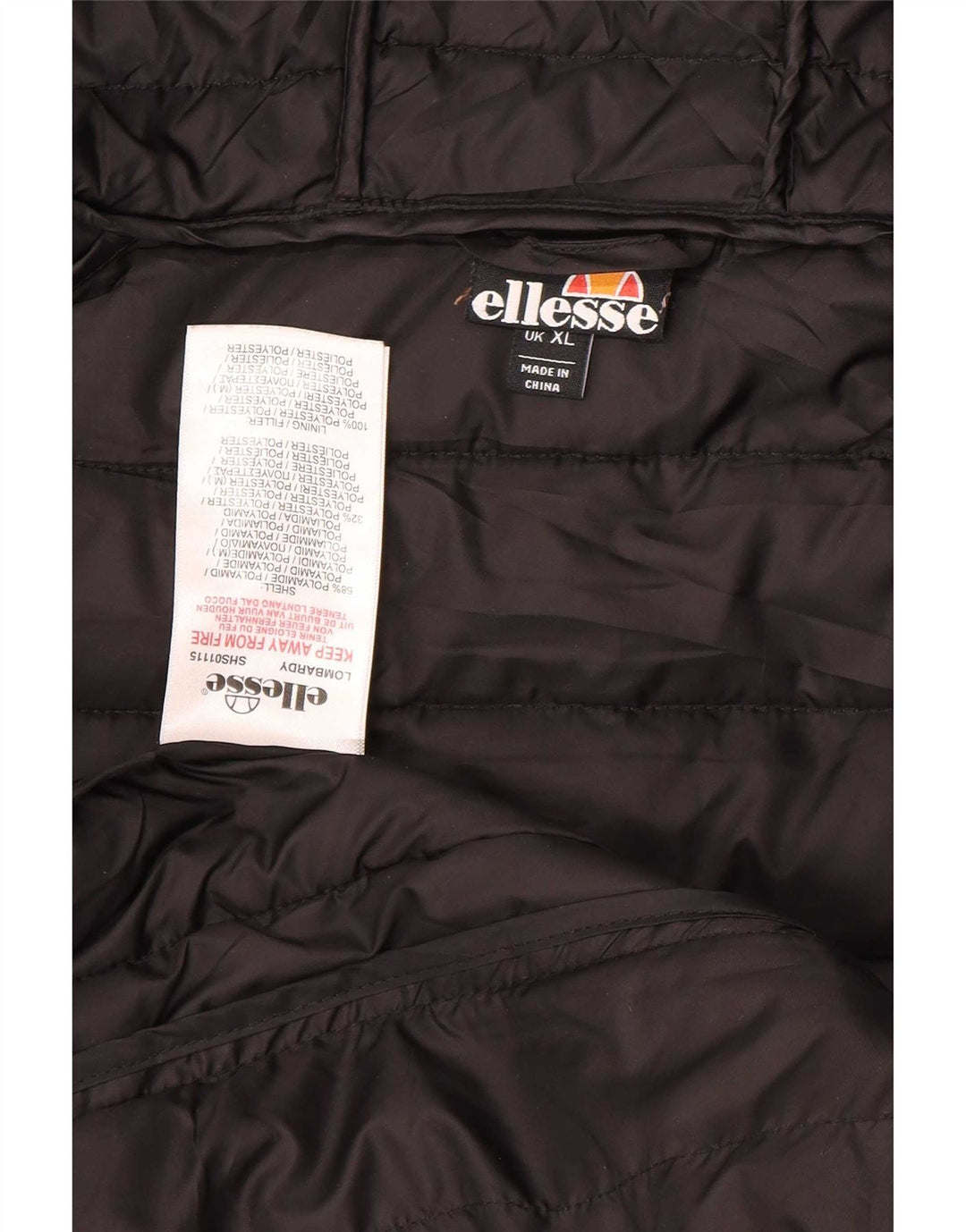 Мужская утепленная куртка Ellesse UK 42 XL серая из полиамида с капюшоном