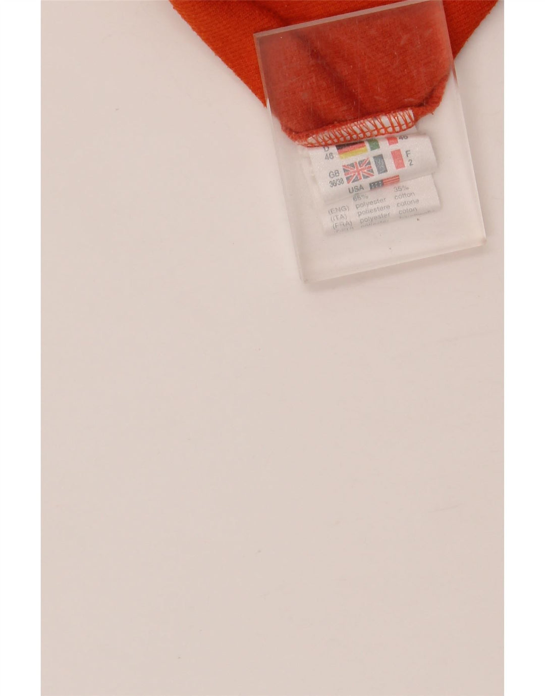 Мужская рубашка-поло LOTTO UK 36/38, маленькая белая, полиэстер с цветными блоками