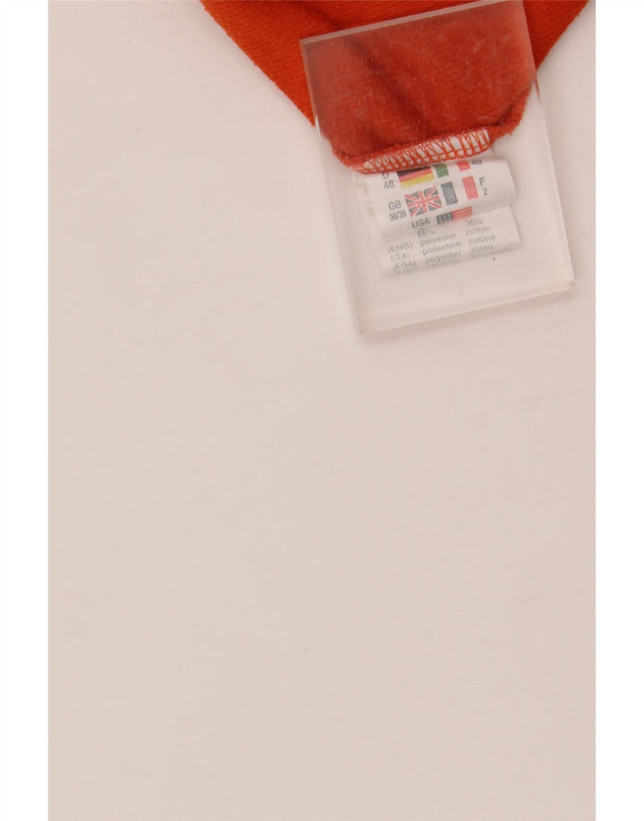 Мужская рубашка-поло LOTTO UK 36/38, маленькая белая, полиэстер с цветными блоками