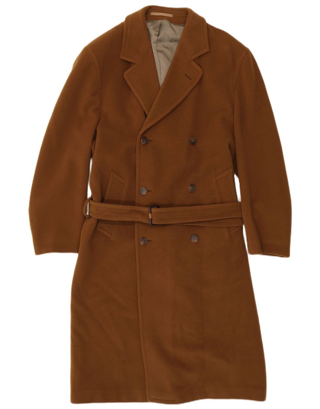 Мужское двубортное пальто VINTAGE UK 38 Medium Brown