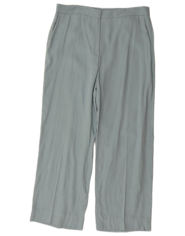 Женские прямые брюки чинос Zara, большие, W30 L27, синие, лиоцелл