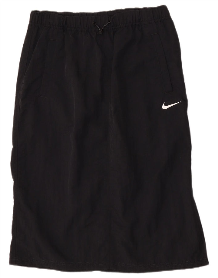 Женская юбка Nike UK 14, средний черный нейлон