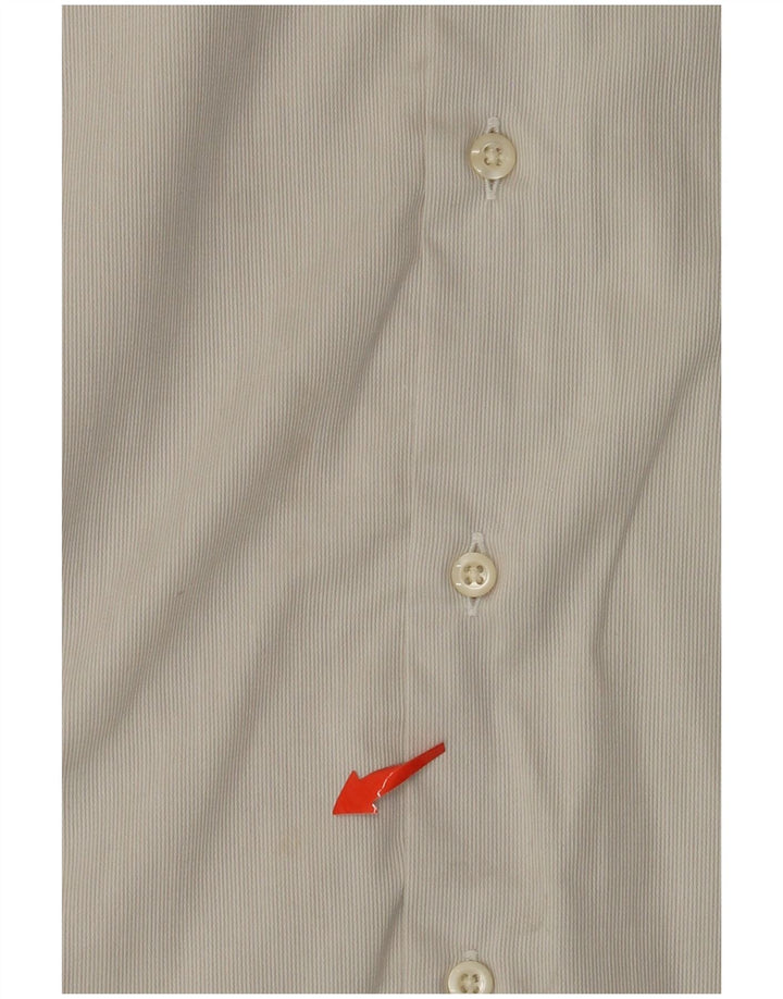 Мужская рубашка HUGO BOSS, размер 43, 17 XL, белая полоска