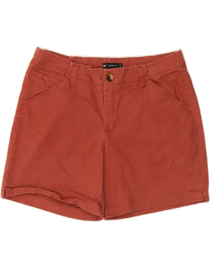 LEE Womens Chino Shorts US 12 Large W32 Maroon Cotton
