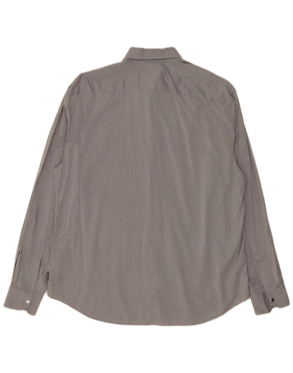 Мужская рубашка Armani Collezioni 2XL Серая
