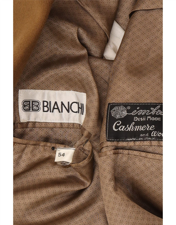 Мужской пиджак Bianchi на 2 пуговицах IT 54 2XL Коричневый кашемир