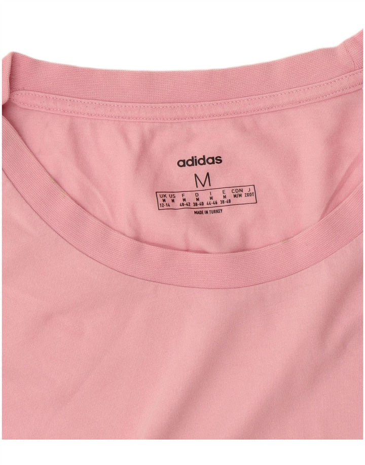Женская футболка Adidas Top UK 12/14 Средний Розовый