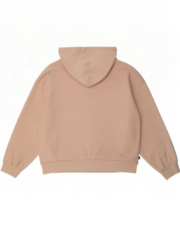 Levi's Womens Oversized Hoodie Jumper UK 10 Small Pink Cotton