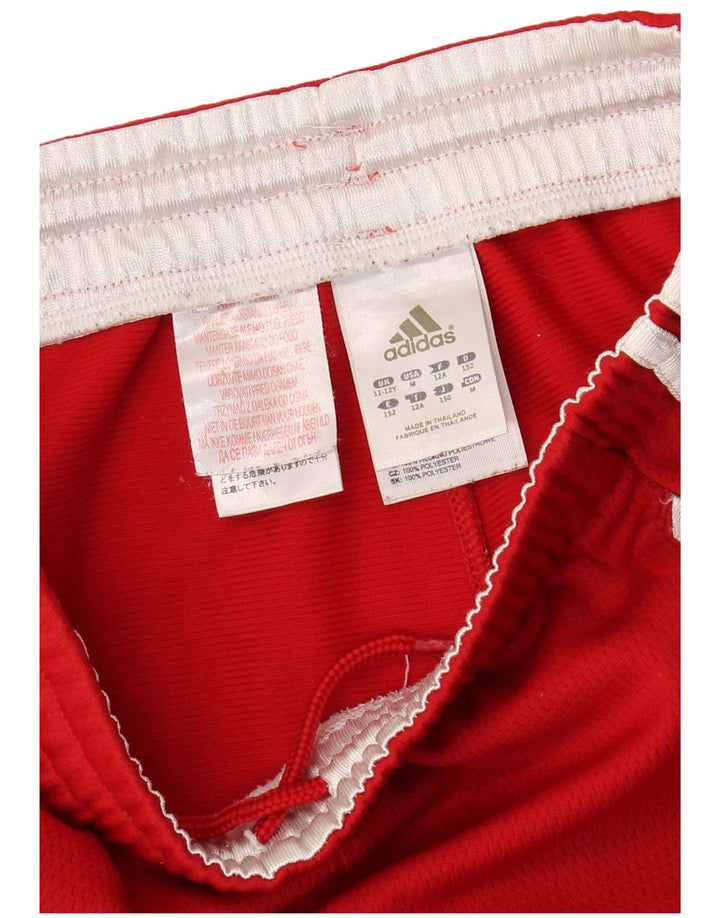 Спортивные брюки ADIDAS для девочек 11-12 лет, красный полиэстер