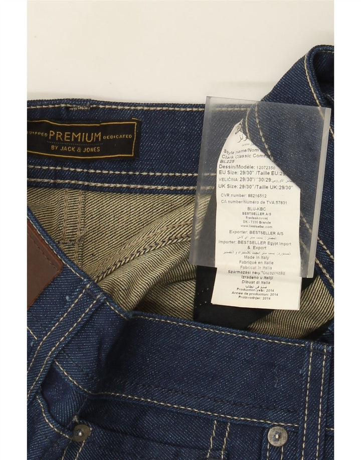 Мужские прямые джинсы Jack & Jones W29 L30 синие, хлопок
