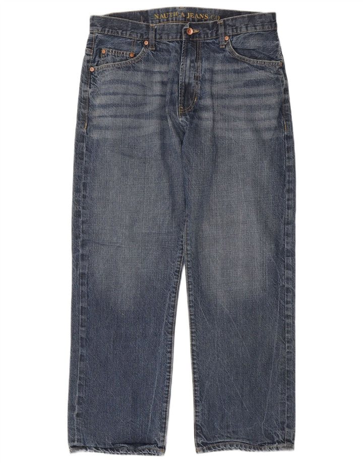 Мужские прямые джинсы Nautica W34 L30, синие, хлопок