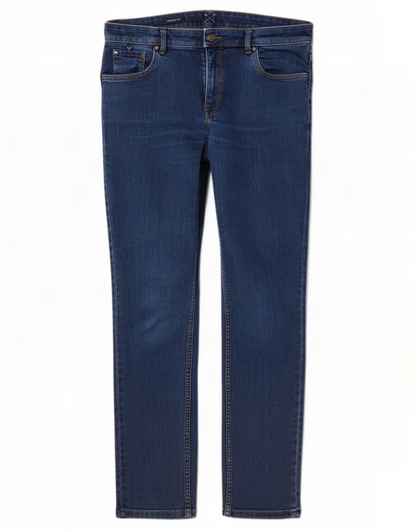 Crew Clothing Женские прямые джинсы UK 12 Medium W32 L27 Темно-синий хлопок