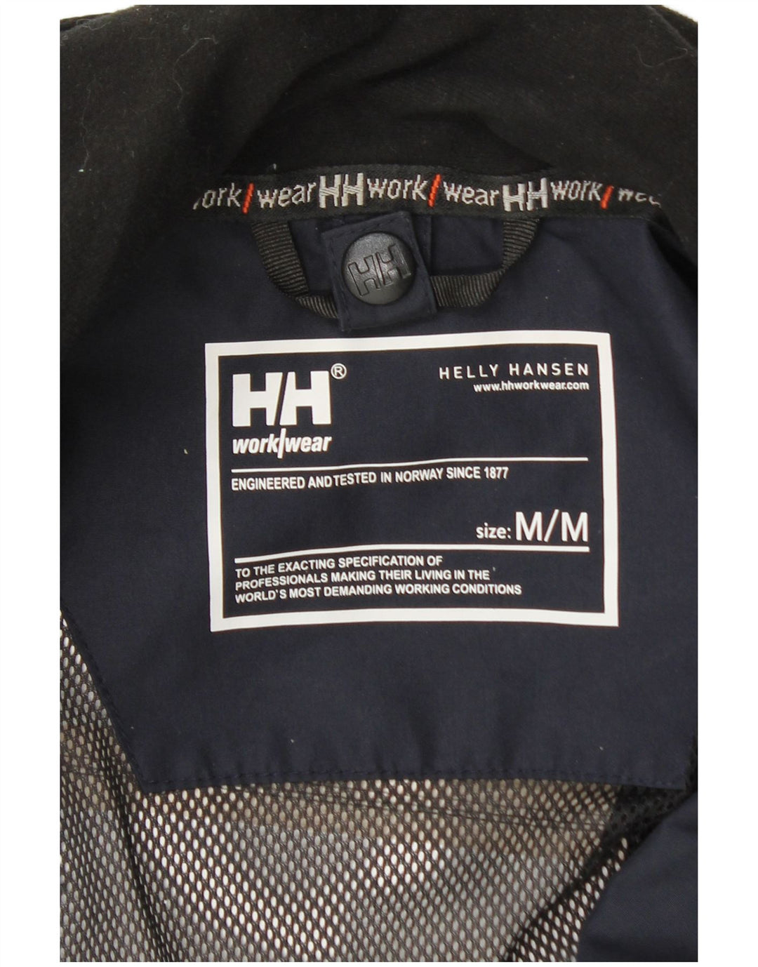 Мужская дождевик с капюшоном Helly Hansen UK 38 средний темно-синий