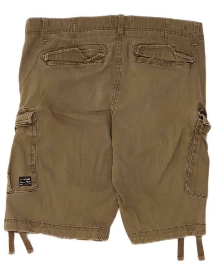 Мужские шорты карго Jack & Jones, большие, W34, хаки, хлопок