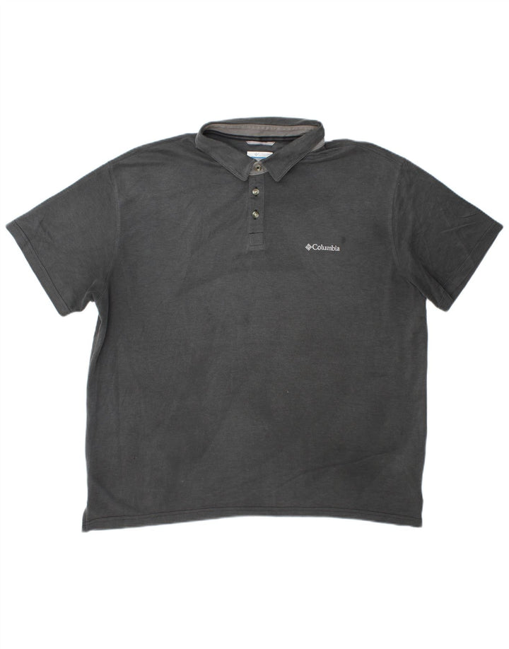 Мужская рубашка поло Columbia 2XL серая из модала
