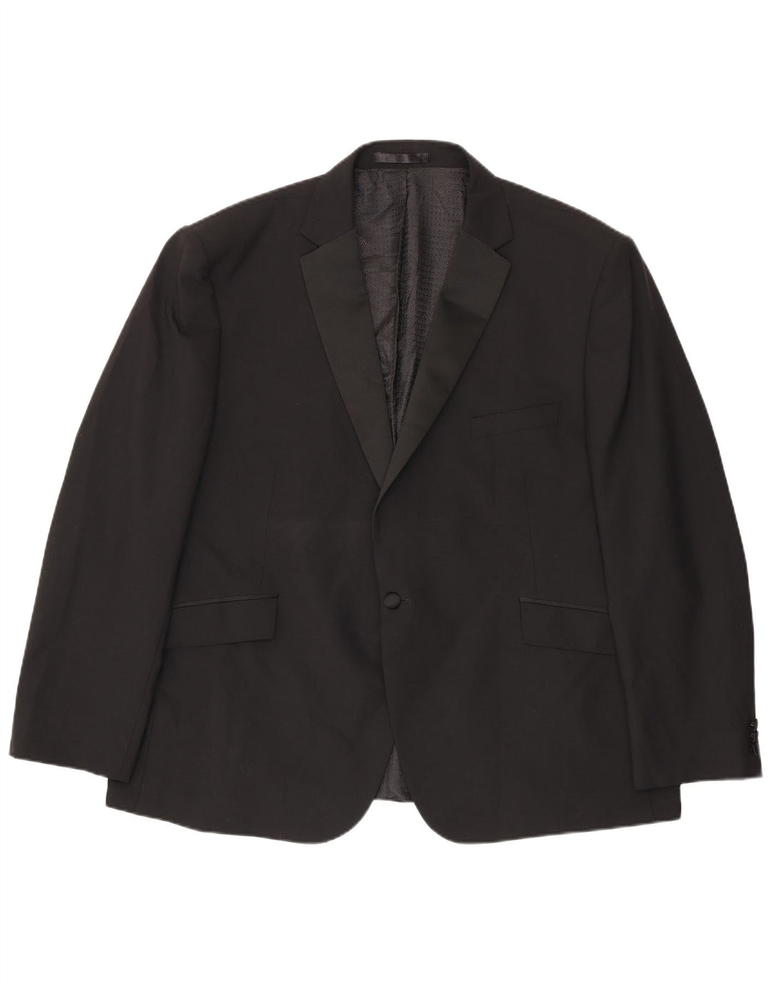 Мужской пиджак Pierre Cardin на 1 пуговице UK 52 6XL, черный полиэстер