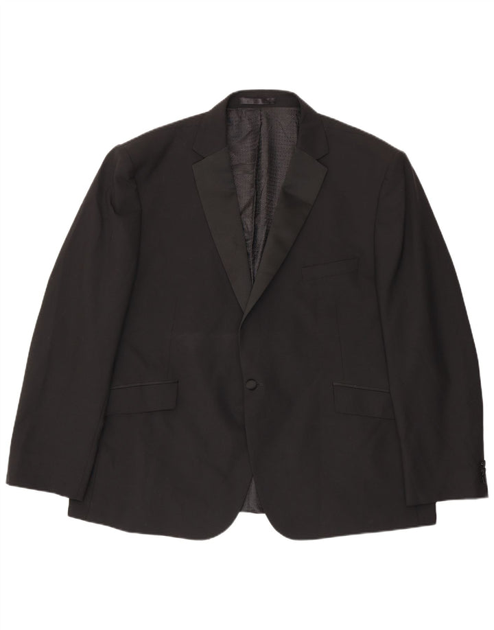 Мужской пиджак Pierre Cardin на 1 пуговице UK 52 6XL, черный полиэстер