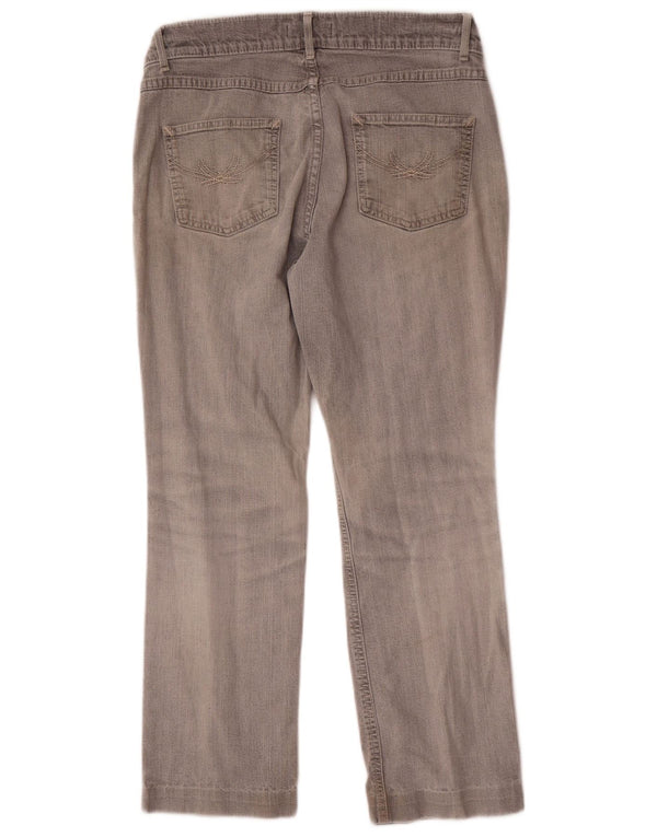 Женские прямые джинсы Marks & Spencer UK 12 Medium W30 L26 Серые хлопковые