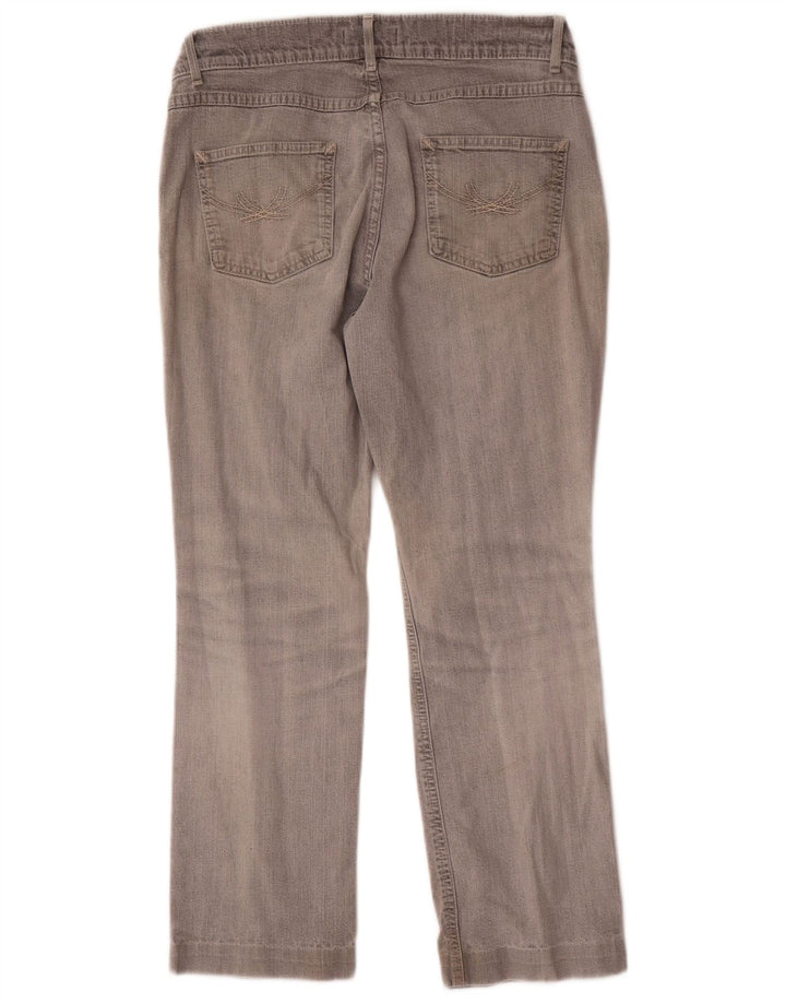 Женские прямые джинсы Marks & Spencer UK 12 Medium W30 L26 Серые хлопковые