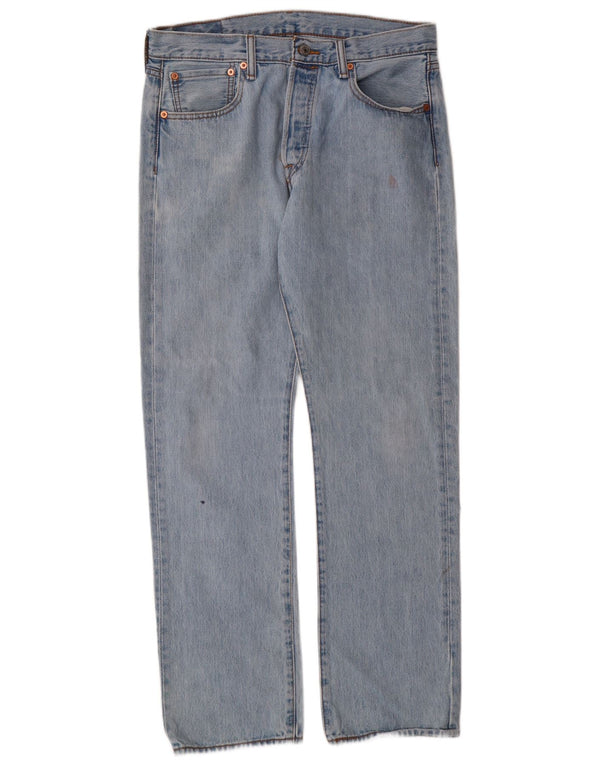 Мужские прямые джинсы Levi's 501 W33 L32 синие, хлопок