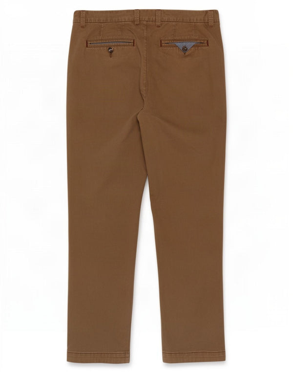 Мужские брюки-чиносы Ted Baker W36 L30 бежевого цвета, хлопок
