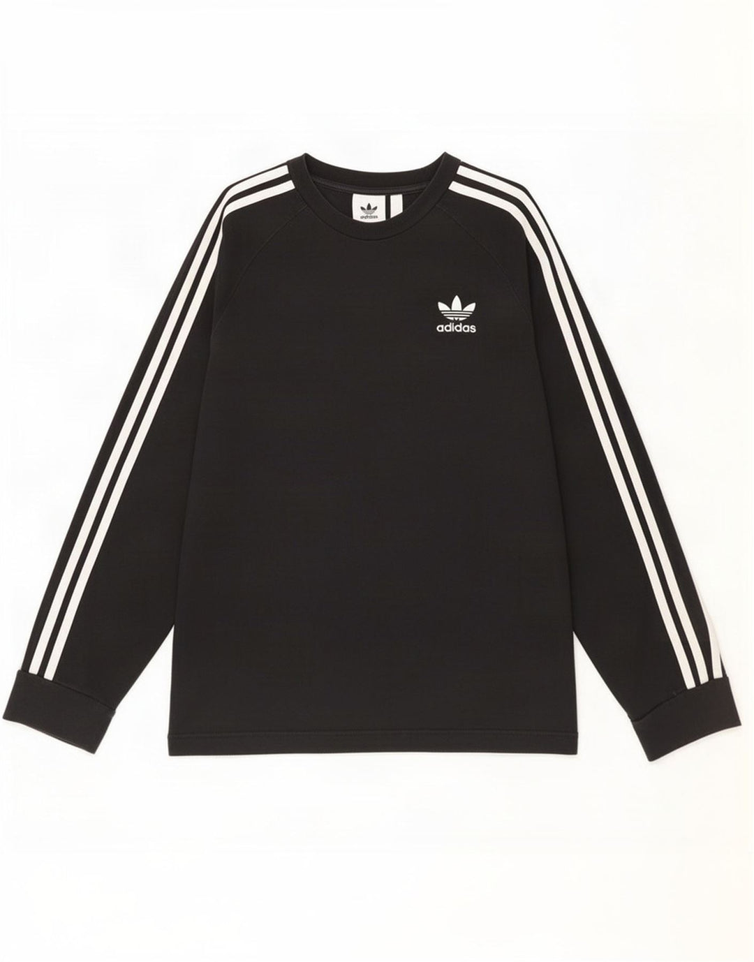 Мужской топ Adidas с длинным рукавом, маленький черный хлопок