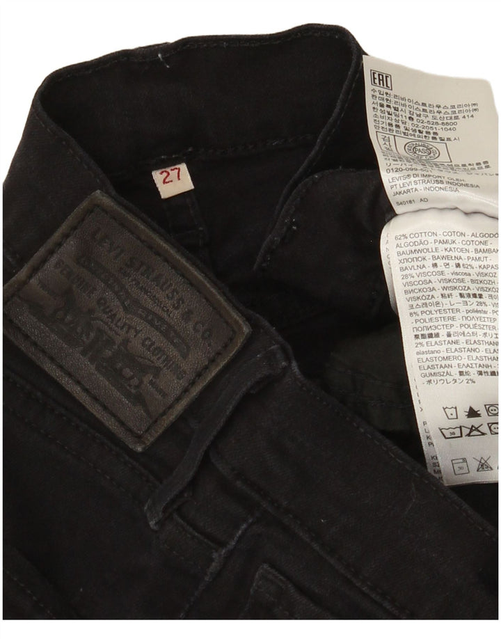 Женские прямые джинсы Levi's W27 L25, черный хлопок