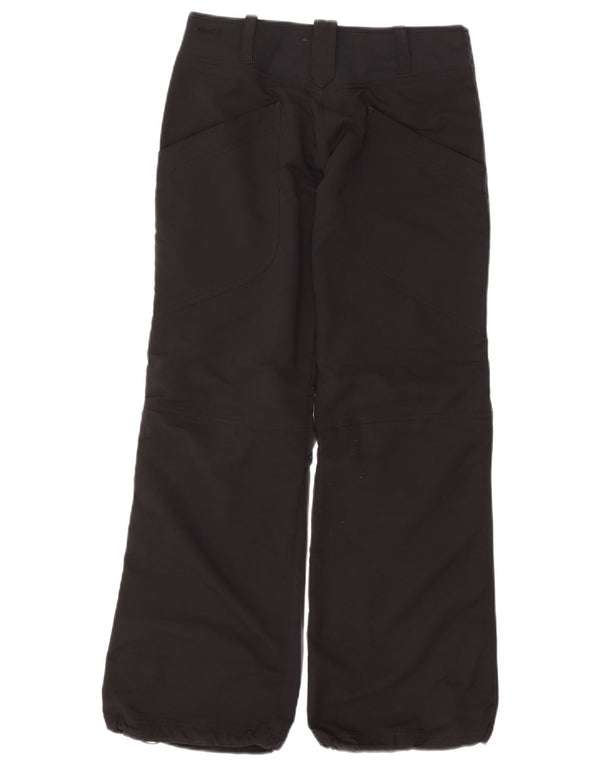 NIKE Womens Wide Leg Casual Trousers UK 6 XS W25 L31 Black Polyester