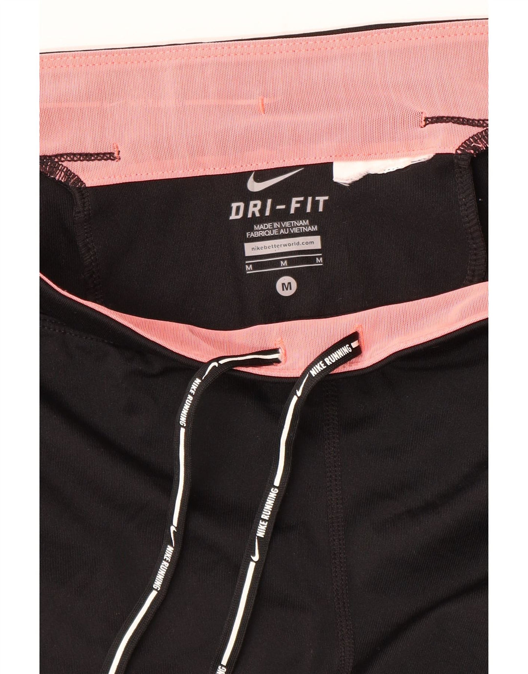Женские леггинсы-капри Nike Dri Fit UK 14, средние черные цветные блоки