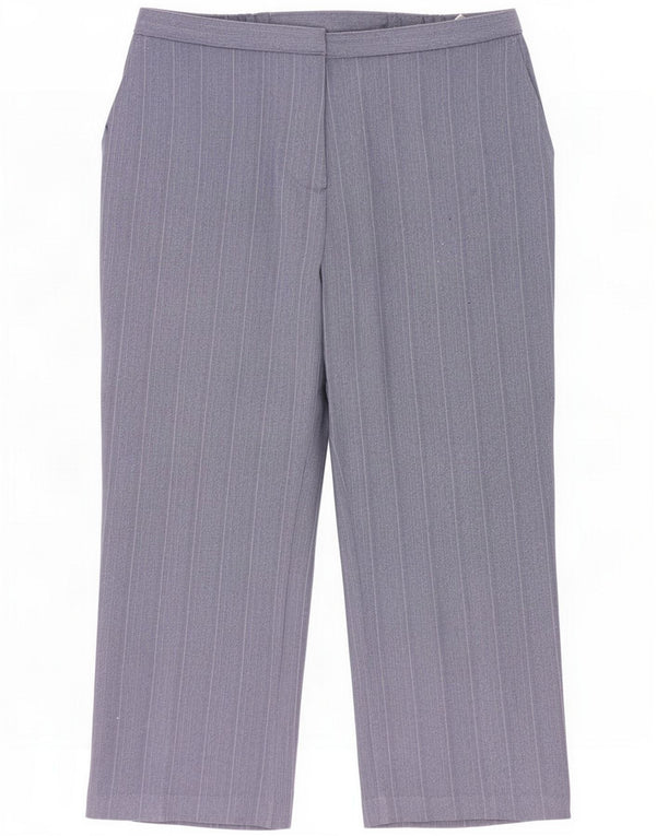 Женские укороченные брюки Marks & Spencer UK 18 XL W38 L25 в синюю полоску