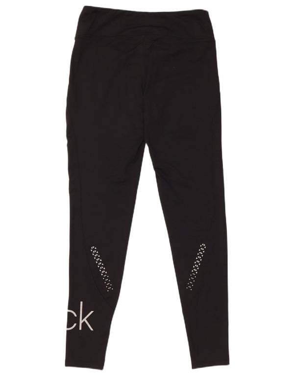 Женские леггинсы с рисунком для гольфа Calvin Klein UK 10, маленькие черные, полиэстер