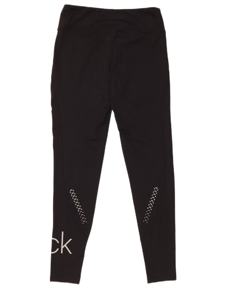 Женские леггинсы с рисунком для гольфа Calvin Klein UK 10, маленькие черные, полиэстер