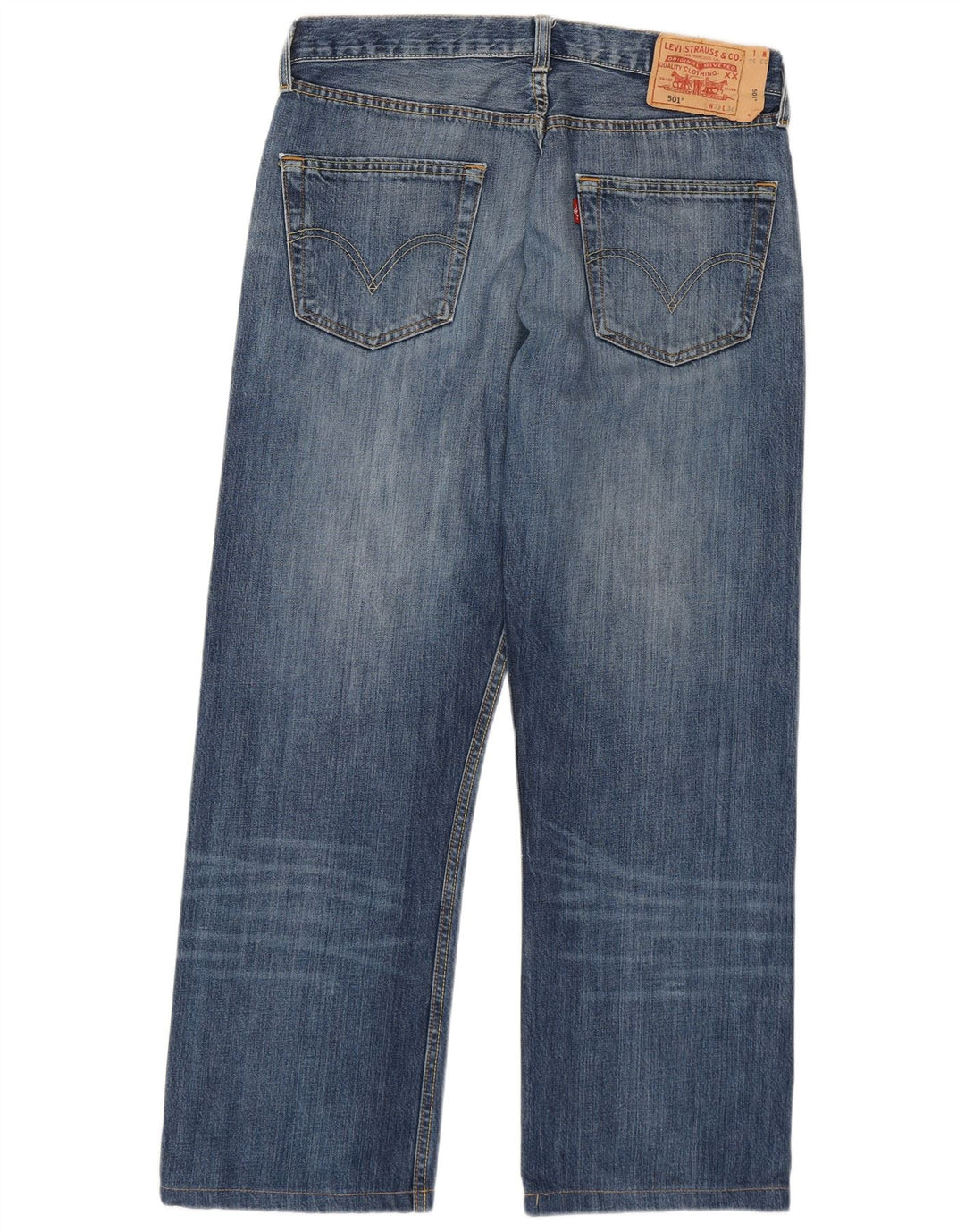 Мужские прямые джинсы Levi's 501 W33 L27 синие