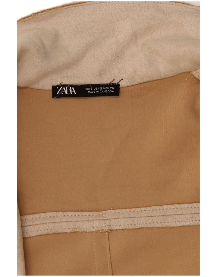 Женское пальто Zara UK 10, маленькое бежевое