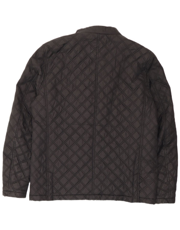 Мужская стеганая куртка Superdry UK 44 2XL, черный нейлон