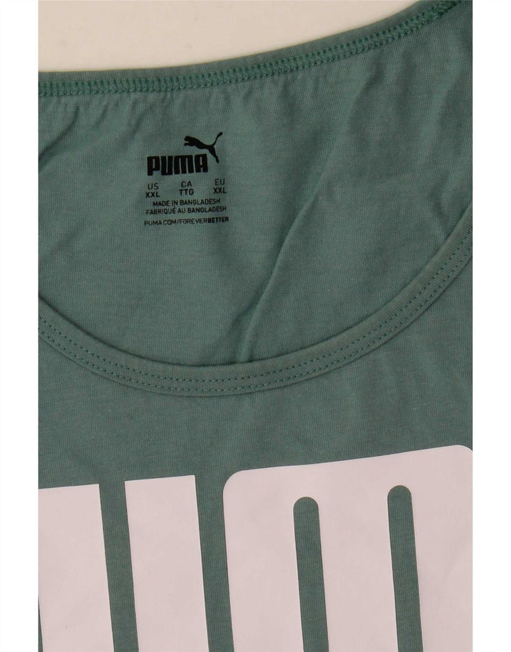 Мужской жилет с рисунком Puma 2XL зеленый