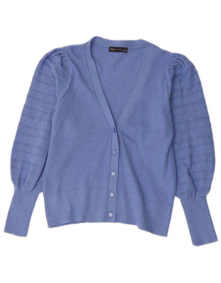 Женский кардиган Marks & Spencer UK 12, средний синий вискоза