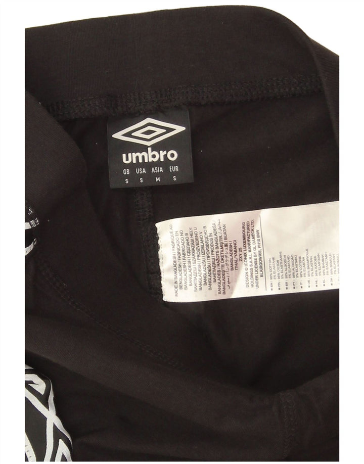 Женские леггинсы с рисунком Umbro UK 10, маленькие черные хлопковые