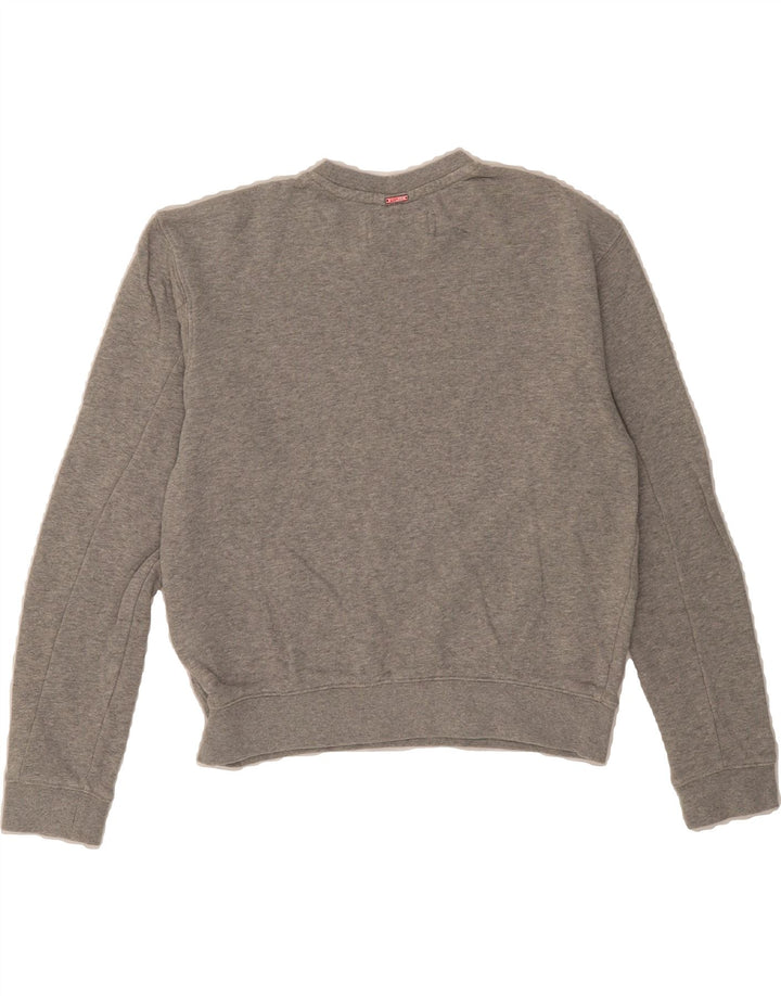 REPLAY Girls Oversized Graphic Sweatshirt Jumper 7-8 Years Small Grey Vintage Replay and Second-Hand Replay from Messina Hembry 