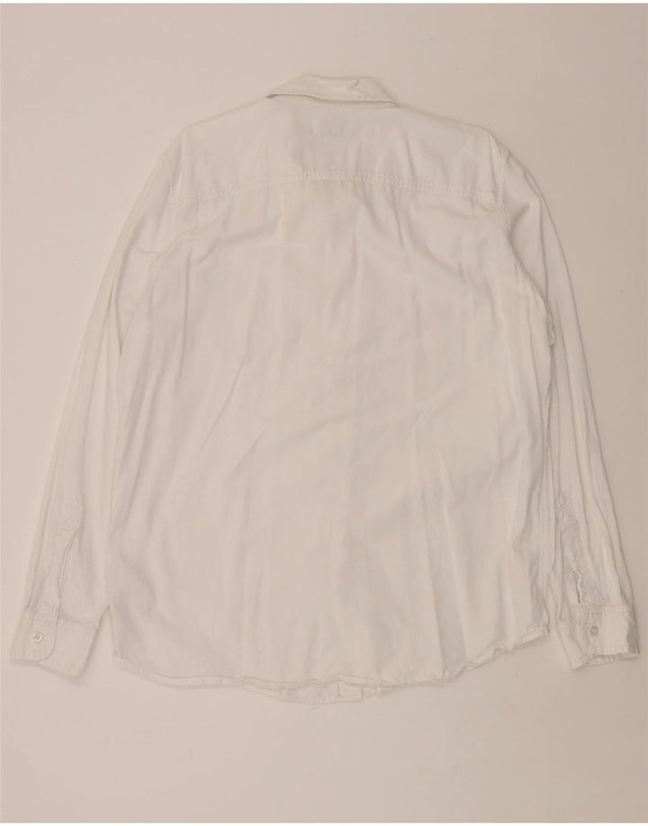 TIMBERLAND Mens Shirt Large White Cotton Vintage Timberland and Second-Hand Timberland from Messina Hembry 