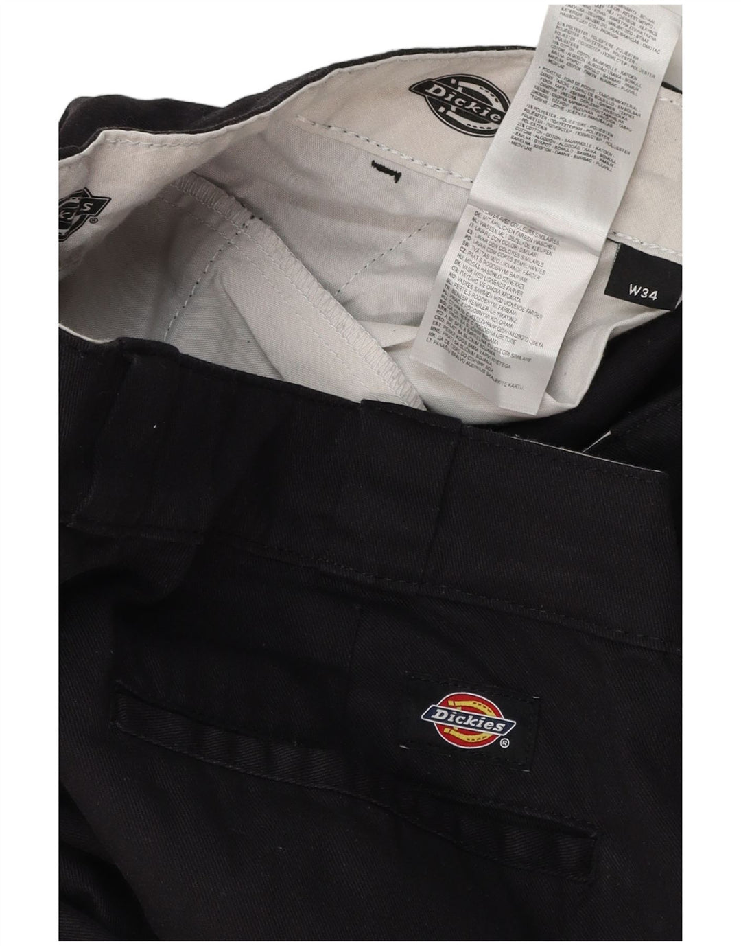 Мужские прямые брюки-чинос DICKIES W34 L31, черный полиэстер