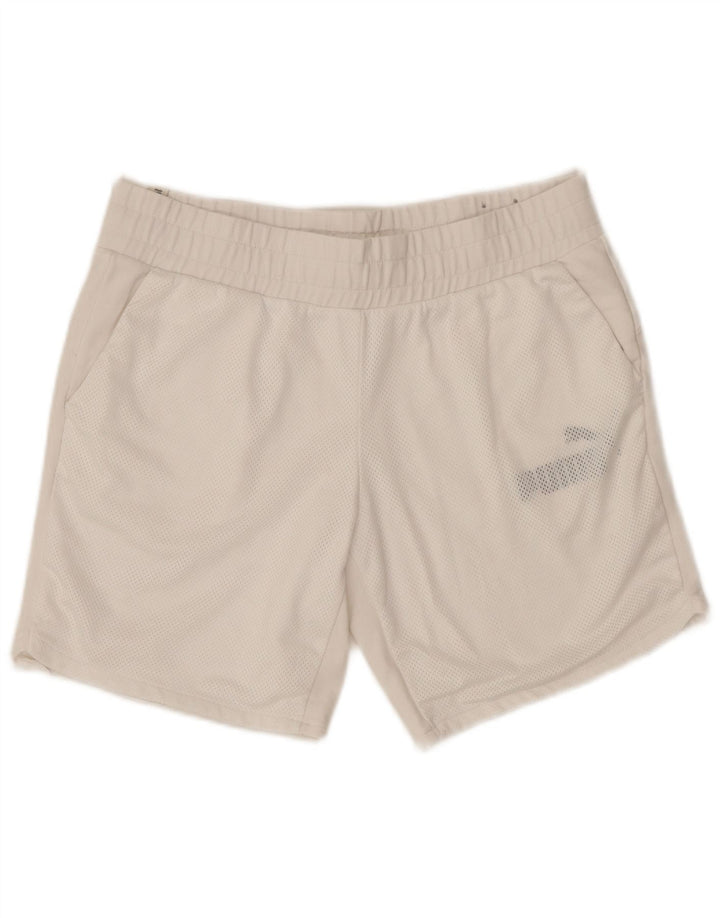 Женские спортивные шорты PUMA с графическим рисунком UK 14, большие белые хлопковые