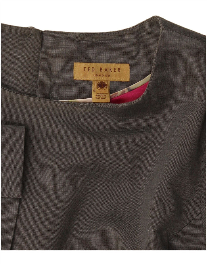 Женское платье-футляр оверсайз Ted Baker, размер 1 XS, серое