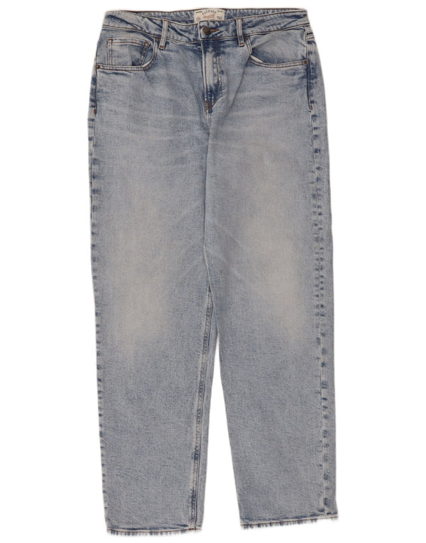 Женские прямые джинсы Fat Face Ludlow UK 12, средние W32 L29, синий хлопок