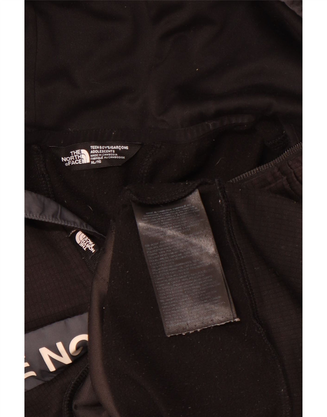 Толстовка с капюшоном THE NORTH FACE для мальчиков, 14–15 лет, размер XL, черный