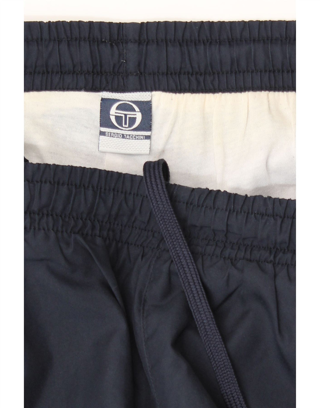 Мужские спортивные брюки Sergio Tacchini, большие темно-синие брюки из полиэстера