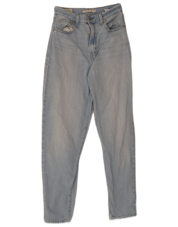 Женские зауженные джинсы свободного кроя с завышенной талией Levi's W25 L28, синий хлопок