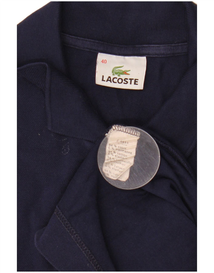 Женское платье-поло Lacoste, размер 40, средний темно-синий, хлопок