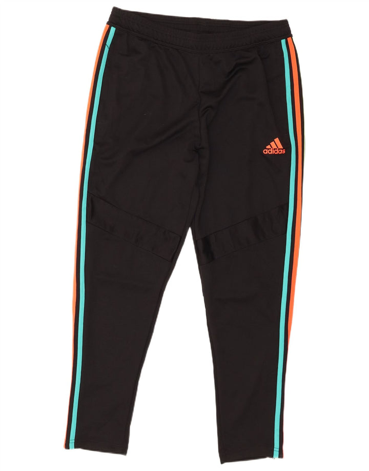 Мужские спортивные брюки Adidas, большие черные из полиэстера